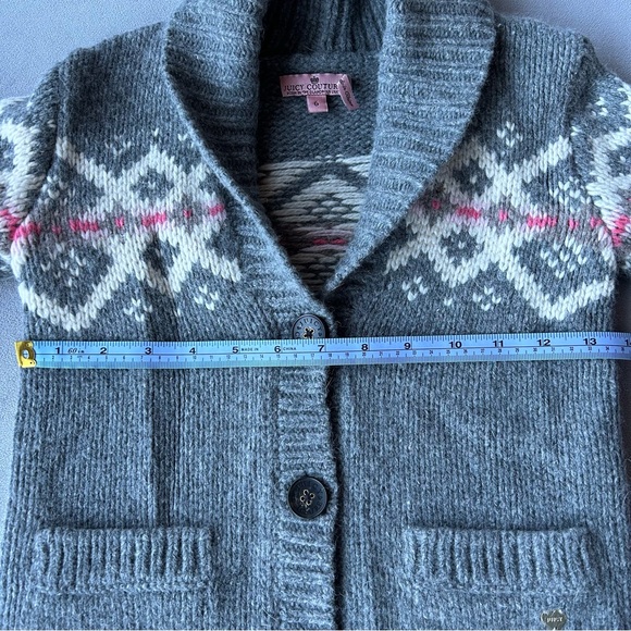 Juicy Couture ~ Knit Button Cardigan ~ Girls Size 6 - Picture 9 of 13